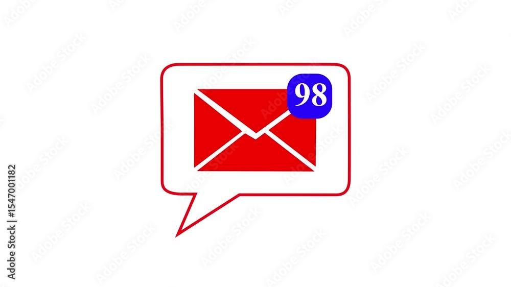 abstract Message Alert Icon Animation – Notification Badge for App. New Message 98 Notification Badge Icon for Mobile. abstract Message Alert Icon Animation – Notification Badge for App. New Message 98 Notification Badge Icon for Mobile.
