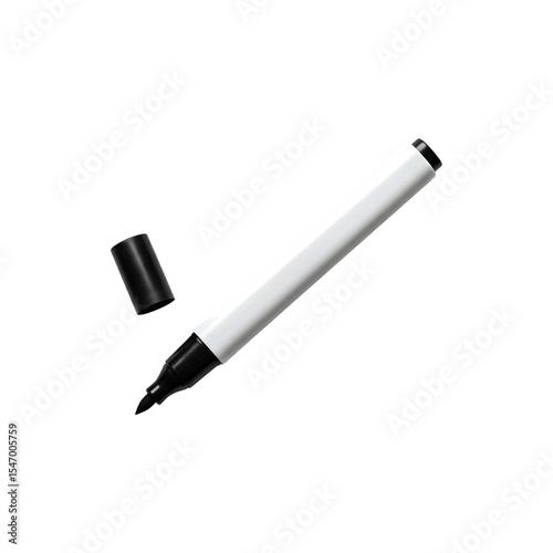 Black permanent marker with a bold chisel tip.