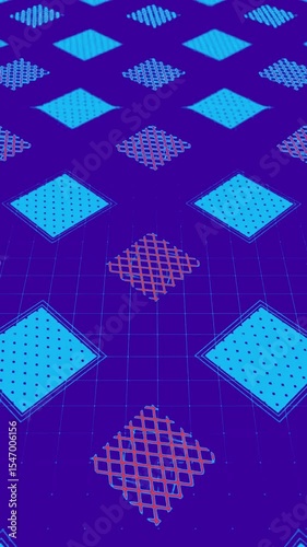 Radiating Waves Abstract geometric Pattern Halftone