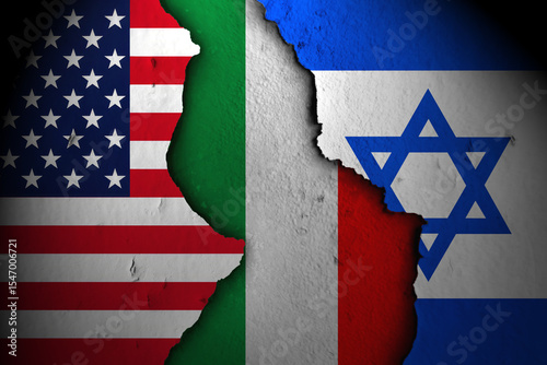 italy between america and israel