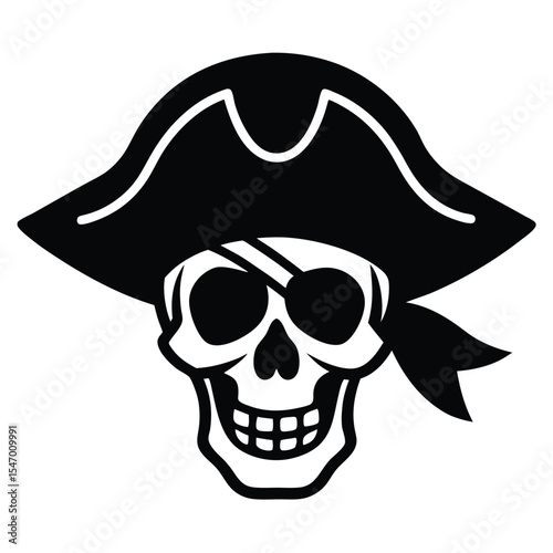 Pirate Skull Emblem Buccaneer Symbol & Adventure