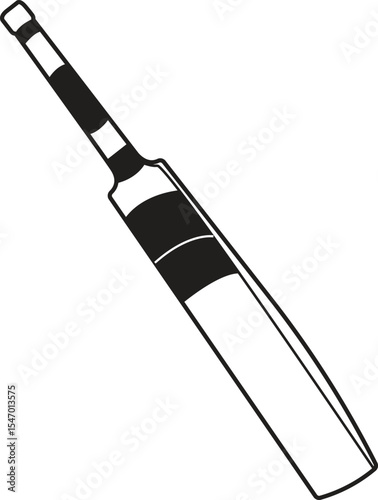 Silhouette Cricket Bat