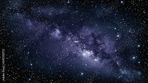 Extensive view of the night sky filled with stars and nebulae.