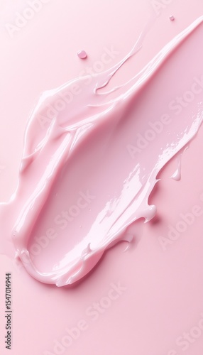 Wallpaper Mural Swatches white cream moisturizer splash on pink solid background Torontodigital.ca