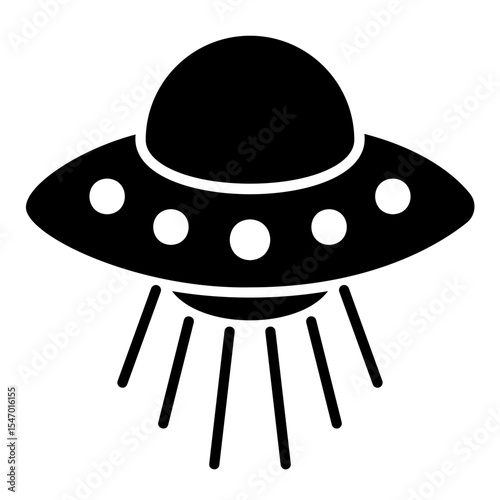 UFO or alien spacecraft icon