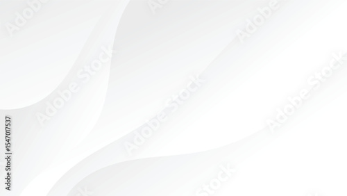 abstract white background with decorative curve lines 