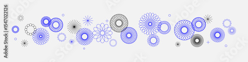 Abstract graphic design background. Editable stroke. Vector illustration for web, presentation, marketing, flyer, cover, background.