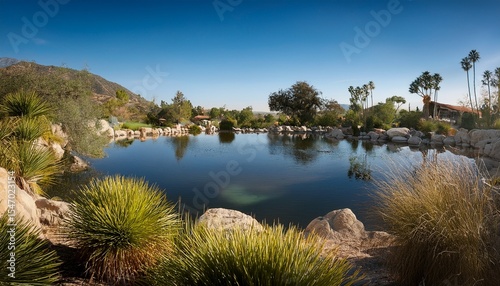small lake in san marcos california photo