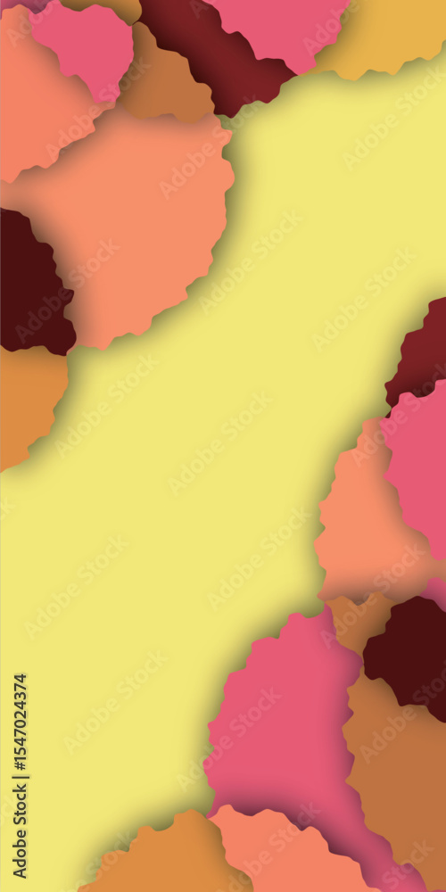 Fotobehang  秋　幾何学　和柄　背景 #1547024374