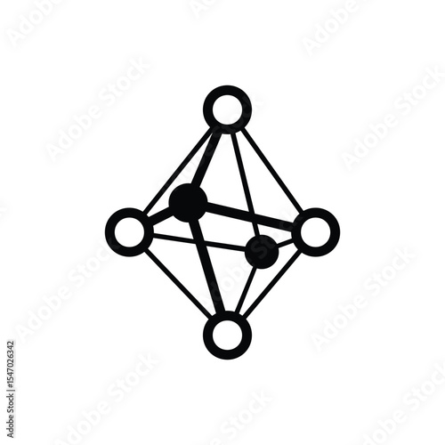 Black Genetic Engineering Icon Design