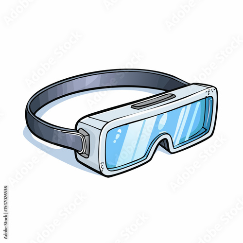Futuristic Augmented Reality Glasses 3D Isometric Holographic Display Technology Innovation