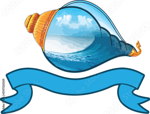 Conch Shell Vector.eps