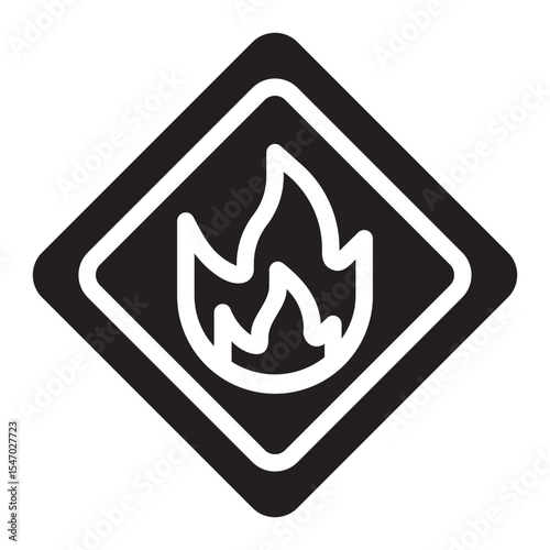 flammable gradient icon