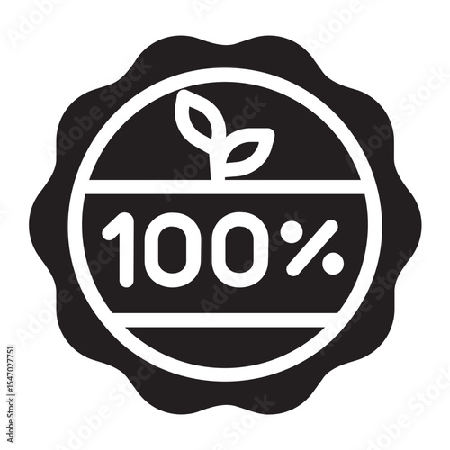 100 percent gradient icon