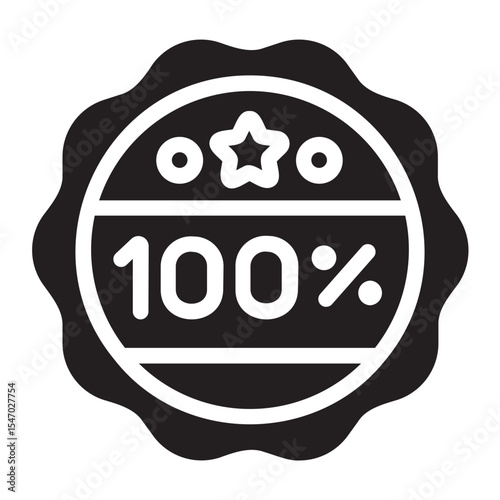 100 percent gradient icon