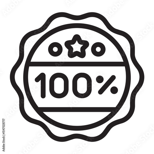 100 percent gradient icon