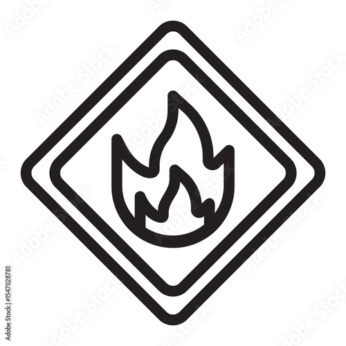 flammable gradient icon