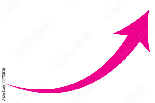 long curve arrow vector icon illustration