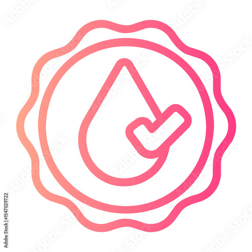 dermatologically tested gradient icon