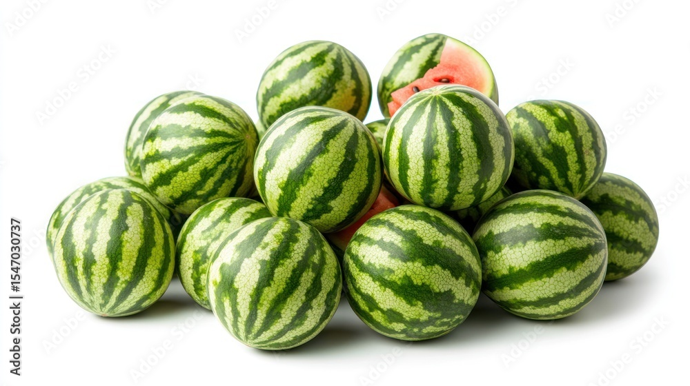 Pile of small watermelons Pile of small watermelons