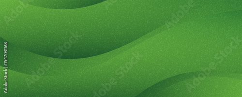 Noisy grain texture effect green and lime color gradient banner background. green grain texture background