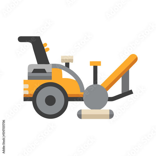 Graphic machine for road repair and pavement marking services