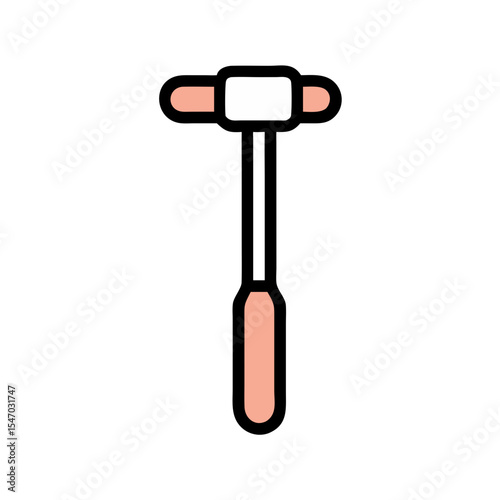 Abstract minimalist art of an old-fashioned microphone stand