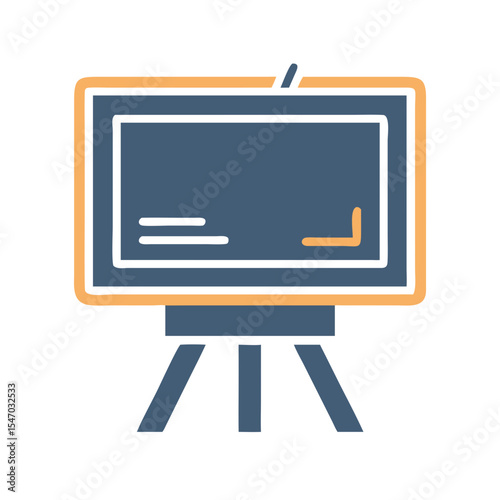 Stylized illustration of a blackboard for educational themes