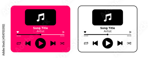 music media player user interface