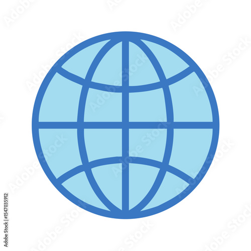 Stylized blue globe on black background symbolizes global connectivity