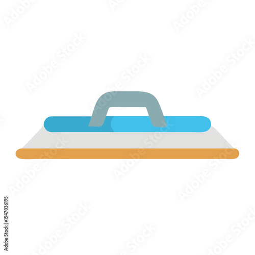 Flat design trowel icon for construction and renovation