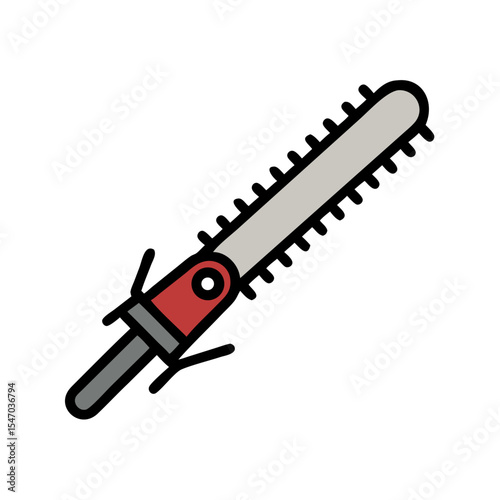 Stylized light saber illustration on a black background space