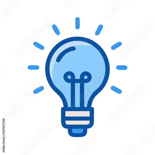 Stylized lightbulb icon representing ideas and creative innovation