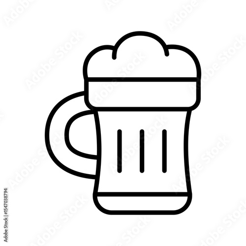 Lineart Icon beer mug