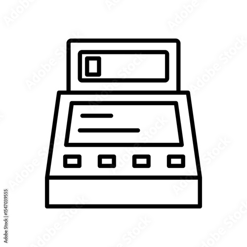 Lineart Icon cash register