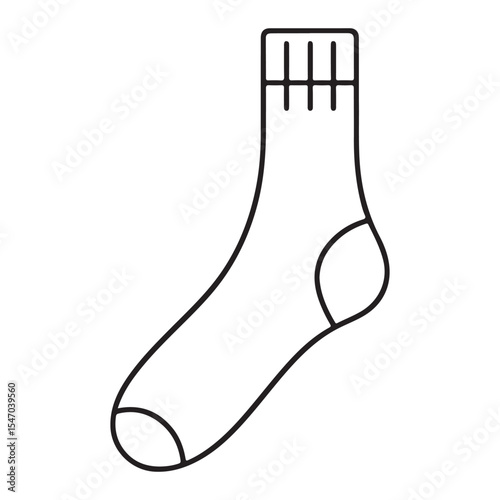 Cozy wool sock vector graphic footwear for all season