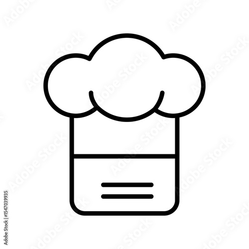 Lineart Icon chef hat