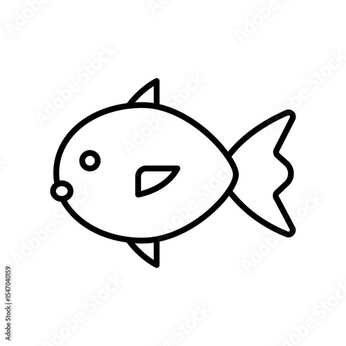 Lineart Icon fish