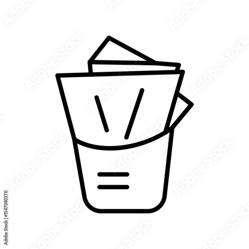 Lineart Icon napkin