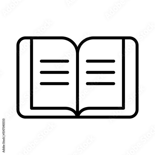 Lineart Icon reservation book