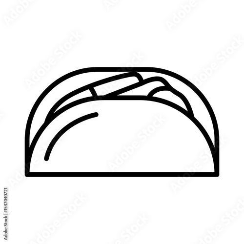 Lineart Icon taco
