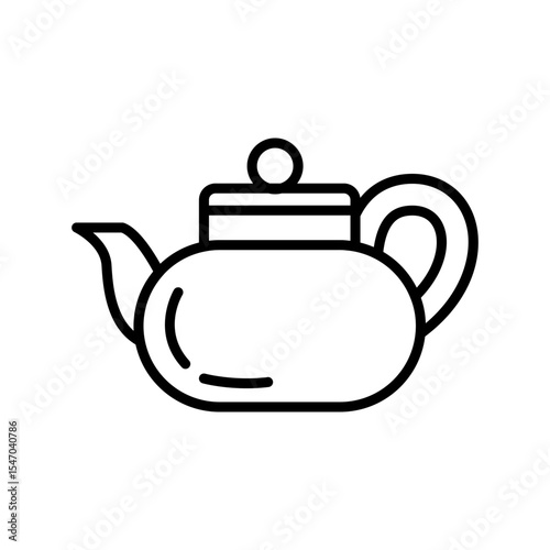Lineart Icon tea pot
