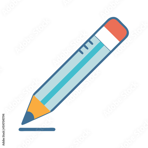 Stylized pencil writing on a black background graphic illustration