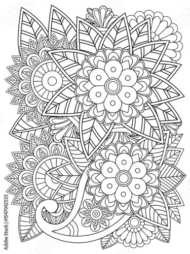  Zentangle Coloring Pages -for Adult