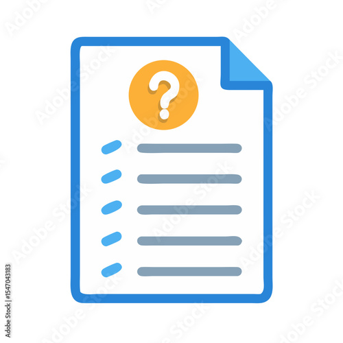 Document icon with question mark indicating review and audit