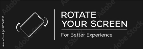 rotate your screen for better experience template