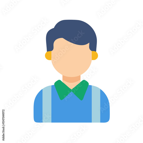 Simple graphic avatar icon for social media profile