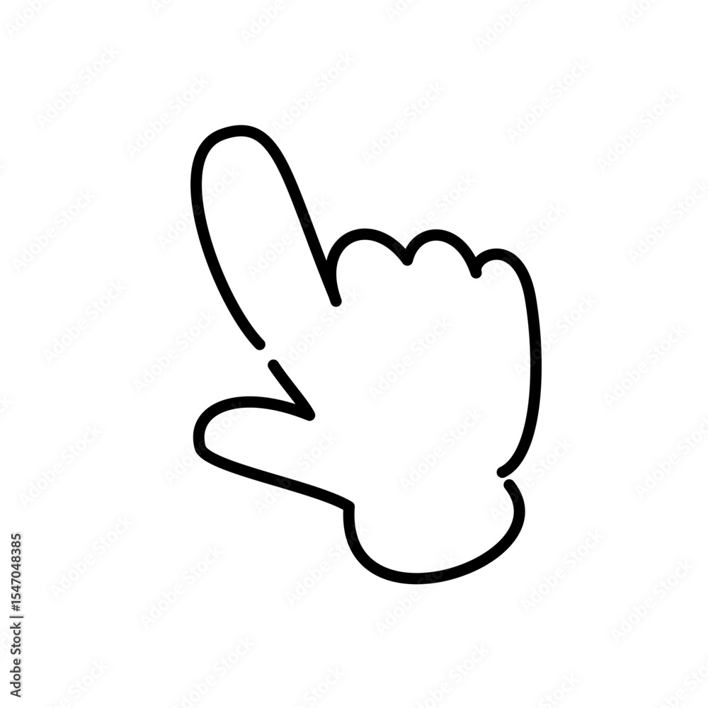 Obraz premium 指差しのベクターアイコン