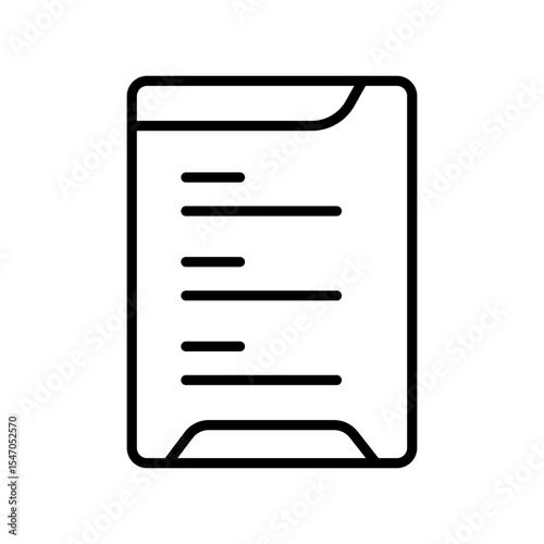Lineart Icon itinerary for tourism agency and vacation booking design elements