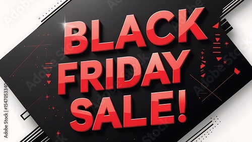 Black Friday Sale Banner with Bold Typography
